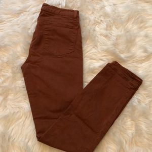J Brand, Skinny leg, terra cotta jeans- 28